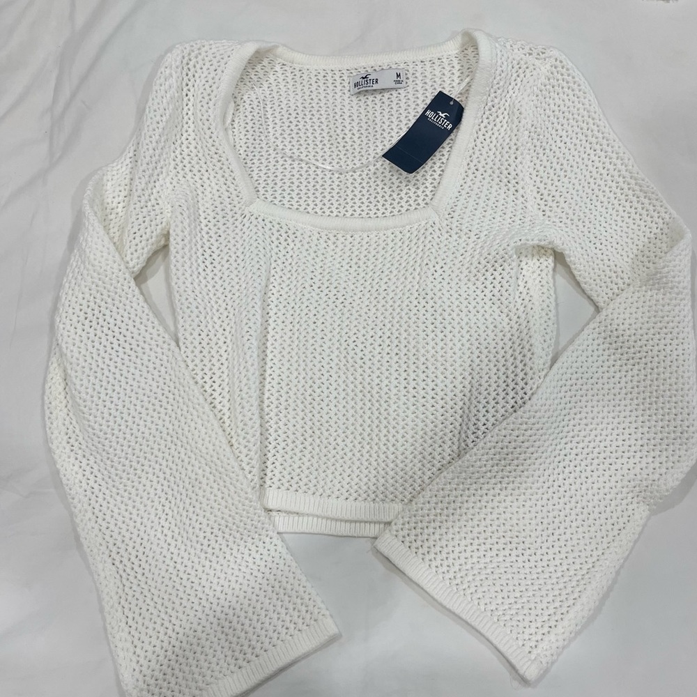 Hollister Crochet Long Sleeve Top